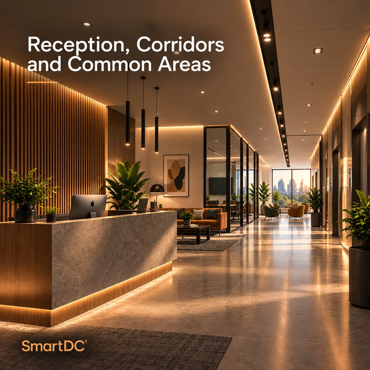 Reception Corridors and Common Areas