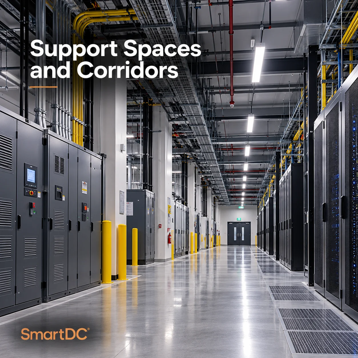Support Spaces and Corridors